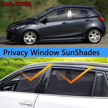 Боковой солнцезащитный козырек Защита от Затенения Окна Солнцезащитный козырек Автомобильные аксессуары для Mazda 2 Demio 2007 ~ 2014 DE Mazda2 Хэтчбек
