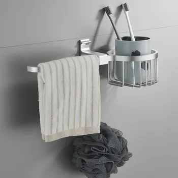 Вешалка для ванной комнаты, черная / Серебристая Алюминиевая Настенная полка для шампуня, Косметические полки, Кухонные сетки, Корзина, Полка для хранения полотенец