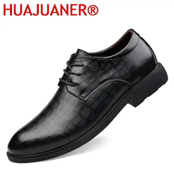 Высококачественная мужская повседневная обувь-оксфорды из натуральной кожи в британском стиле, стильная мужская Удобная офисная обувь для взрослых