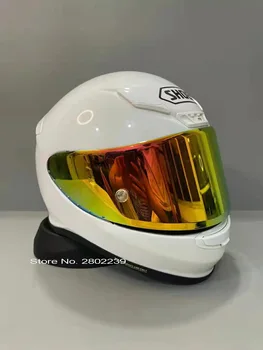 Высококачественный ABS SHOEI Z7, ярко-белый индивидуальный шлем, мотоциклетный шлем с полным покрытием, всесезонные мужские и женские полные шлемы