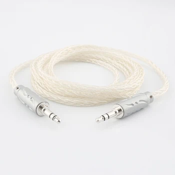 Высококачественный Виборг, 100% Чистое Серебро, кабель AUX от 3,5 мм до 3,5 мм, Высококачественное обновление звука, Провод для мобильного телефона для наушников