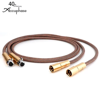 Высококачественный кабель Hifi RCA Accuphase 40th Anniversary Edition XLR Interconnect Audio Cable Позолоченный штекер