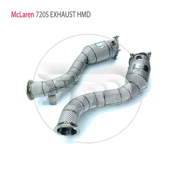 Высокопроизводительная водосточная труба выхлопной системы из нержавеющей стали HMD для модификации автомобиля McLaren 720S