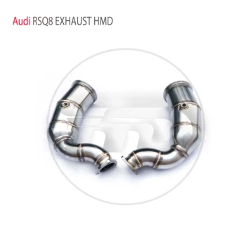Выхлопная система HMD, Водосточная труба с высоким расходом для Audi RSQ8 4.0T 2020 + Коллекторы каталитического нейтрализатора