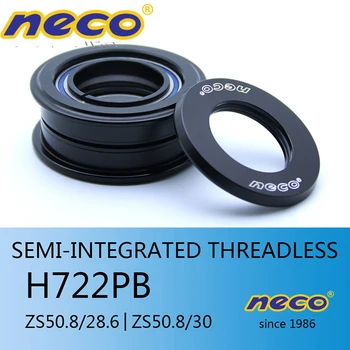 Гарнитура Neco 50,8 Полуинтегрированная Безрезьбовая ZS50.8 28,6 мм для Верхних Гарнитур Шоссейного Велосипеда MTB с конической головкой