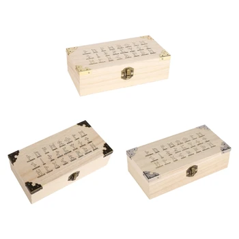 Деревянная коробка для хранения карт Таро 20x10x6 см и держатель для Гадания на картах Таро