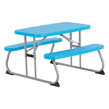 Детский стол для пикника на всю жизнь, синий, для кемпинга, 32,40x35,40x21,00 дюймов