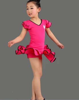 Детское Платье для латиноамериканских танцев Для девочек, костюмы для стандартных Латиноамериканских соревнований, Одежда для танцев, Детские платья для танцев Чача Румба Танго Самба