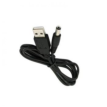 длина 100 см Лучший Черный USB-порт 5 В 5,5 * 2,1 мм DC Баррель Кабель питания Разъем для небольших электронных устройств USB Удлинитель