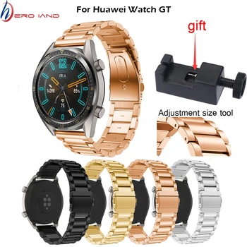 Для Huawei watch gt/honor magic/watch2 pro ремешок Металлический браслет смарт-часы ремешок 22 мм из нержавеющей стали amazfit 2 браслет