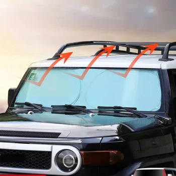 Для Toyota Fj Cruiser 2006-2018, Автомобильное переднее стекло, Солнцезащитный крем, Теплоизоляция, Аксессуары для занавесок на лобовое стекло