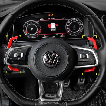 для Volkswagen Golf 7 /7.5r/gti/rline специальная модификация подрулевого рычага переключения передач и расширение декоративных автомобильных аксессуаров