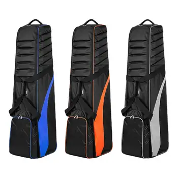 Дорожная сумка для гольфа с регулируемыми плечевыми ремнями, легкая прочная основа с мягкой складной нейлоновой износостойкой авиационной сумкой для гольфа