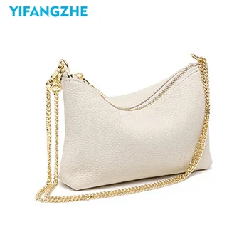 Женская сумка-хобо YFZ, маленькие сумки из спилка, мягкая сумочка-мессенджер, простой дизайн для дам