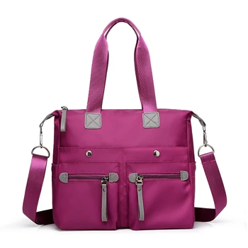 Женская сумка через плечо большой емкости, женская сумка с верхней ручкой, нейлоновая сумка через плечо, Брендовая сумка-тоут, Женская сумка-мессенджер