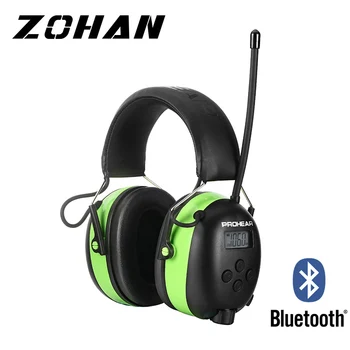Защита слуха Bluetooth наушники электронные наушники AM/FM радио 5,0 для Стрижки Защитные Наушники 2000 мАч Литиевая Батарея