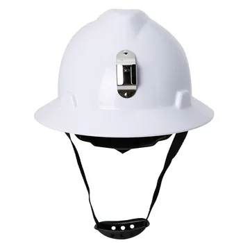 Защитный шлем CE, каска с широкими полями и держателем лампы, Высокопрочная рабочая кепка из АБС-пластика, Строительство, Железная дорога, Металлургия, Спасение в шахтах