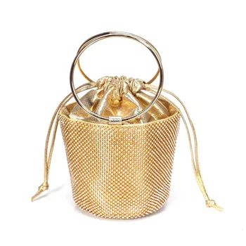 Золотая Блестящая Сумочка для Женщин, Женская сумка для банкета, Роскошная сумочка, украшение для свадебной вечеринки, подарок
