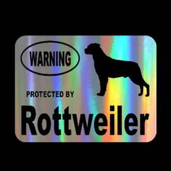 Индивидуальная наклейка на автомобиль Fashion By Rottweiler Dog Decal, Светоотражающая Лазерная 3D виниловая наклейка KK Для Стайлинга автомобилей, черный, Серебристый 13 см * 10 см