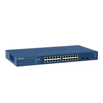 Интеллектуальный коммутатор NETGEAR GS724Tv4 с 24 портами Gigabit Ethernet Smart Switch с 2 выделенными портами SFP