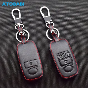 Кожаные Чехлы Для автомобильных ключей ATOBABI Для Daihatsu Rocky Tanto Toyota Raize Rubber 2020 2 4 Кнопки Smart Remote Control Защитная Крышка