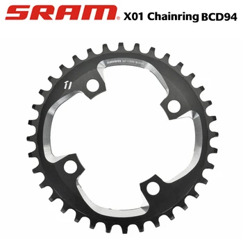 Кольцо для цепи SRAM X01 X-Sync с 4 болтами 94 мм BCD, BCD94, 36T / 38T - Черный