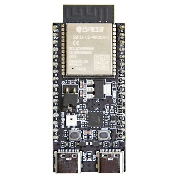 Комплект платы разработки ESP32-C6-DevKitC-1 Серии WiFi6 ESP32-C6 Оснащен модулем ESP32-C6-WROOM-1 с 8 МБ флэш-памяти ESP32-C6-DevKitC