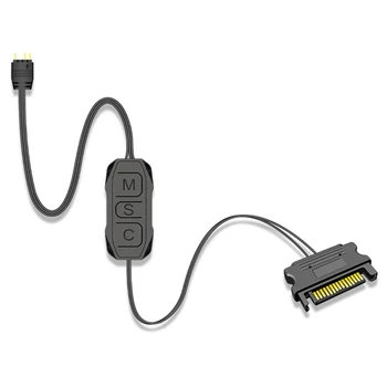 Контроллер Mate С ручным адресуемым RGB-контроллером ARGB LED, контроллер SATA от 15-контактного до 3-контактного ARGB LED