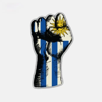 Креативный автомобильный Флаг Уругвая, ручная персонализированная Наклейка на Окно Мотоцикла, ПВХ Наклейка на автомобиль