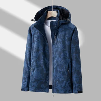 Куртка Мужская Рабочая Камуфляжная куртка для Бега, Весенне-осенняя куртка Большого Размера, зимние утепленные топы для мальчиков на открытом воздухе