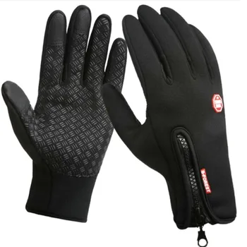 Лыжные перчатки, бархатные перчатки с сенсорным экраном, осенне-зимние теплые Плюс бархатные водонепроницаемые мужские модели для верховой езды на открытом воздухе