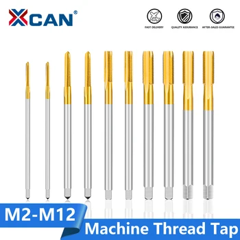 Метчик XCAN Screw Tap Drill M2-M12 Резьбовой Метчик HSS С Прямой Канавкой Длиной 90-150 Метрический Машинный Метчик Для Металлических Инструментов Для нарезания резьбы