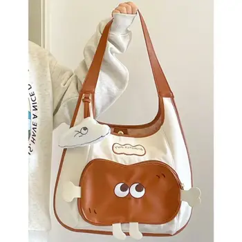 Милая мультяшная сумка для тостов, Корейская винтажная студенческая сумка, школьный ранец Y2k, сумка-тоут большой емкости, Офисная Женская сумка на плечо для пригородных поездок