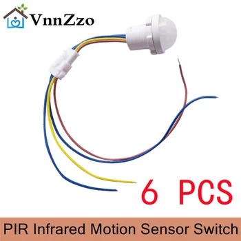 Мини-шкаф с датчиком PIR Smart Switch 110V 220V LED PIR Инфракрасный датчик движения, Автоматический Датчик включения света