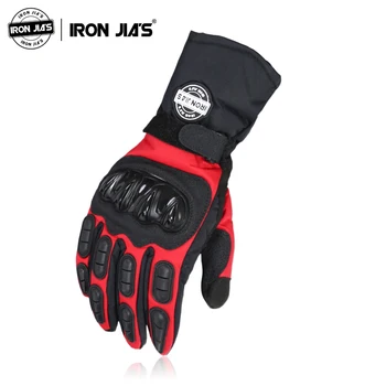 Мотоциклетные перчатки IRON JIA'S Мужские 100% Водонепроницаемые Ветрозащитные зимние Перчатки Guantes Moto Перчатки с сенсорным экраном Перчатки для езды на мотоцикле