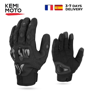 Мотоциклетные перчатки KEMIMOTO Летние Мотоциклетные перчатки Guantes Перчатки для мотокросса с сенсорным экраном guanti Мотоперчатка Мужская Женская Дышащая