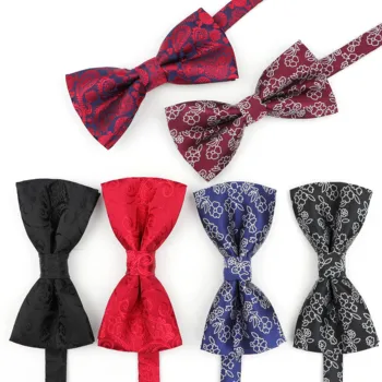 Мужской галстук-бабочка, модный деловой свадебный галстук, мужское праздничное платье, жаккардовый галстук-бабочка, галстуки, аксессуары gravatas