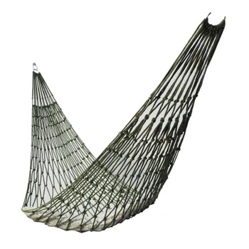 Нейлоновый веревочный сетчатый гамак для сна на открытом воздухе, сетчатая кровать с веревкой и сумкой для хранения, выдерживает нагрузку 220 фунтов. Продажа по оптовым ценам
