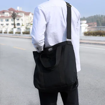 Новая простая студенческая холщовая сумка из Южной Кореи, мужская и женская повседневная сумка-мессенджер на одно плечо, сумочка