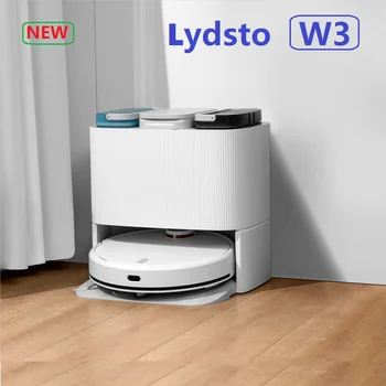 Новая самоочищающаяся Уборочная машина Lydsto W3, Встроенный Робот Для Пылесоса, уборки, сушки и пылеулавливания-Английская версия Robot Vacuum