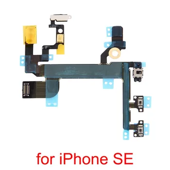 Новинка для iPhone SE, кнопка включения и кнопка регулировки громкости, гибкий кабель для фонарика для iPhone SE