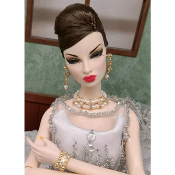 Новые стили, модные ювелирные изделия ручной работы, серьги, ожерелье, аксессуары для кукол BB Fr 1:6 BBIEAR0066
