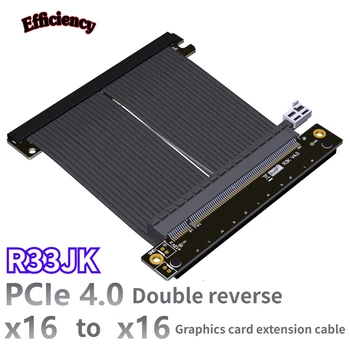 Новый PCIe 4,0x16 Riser Cable RTX3090 Видеокарта Gen4.0 Гибкий Удлинитель Высокоскоростной PCI-E Обратный Riser R33JK для ПК ITX A4