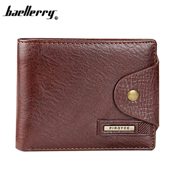Новый бренд высокое качество мужские короткие бумажник с монета карман гарантируем качество кожаный кошелек для мужчин держатель карты Рестор