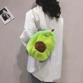 Новый Креативный Плюшевый рюкзак с цепочкой, мягкая кукла-девочка, сумка через плечо, Милая Забавная сумка через плечо, женская сумка для хранения мобильного телефона