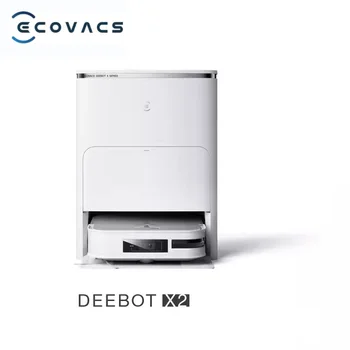 Новый оригинальный робот-пылесос ECOVACS DEEBOT X2 PRO, робот-подметальщик, Мойка горячей водой, швабра для уборки и сушки пыли.
