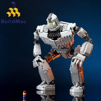 Новый робот MOC Подходит к железным городским фигуркам роботов, гигантская модель, строительные блоки, кирпичи, детские игрушки, подарки для мальчиков на День рождения