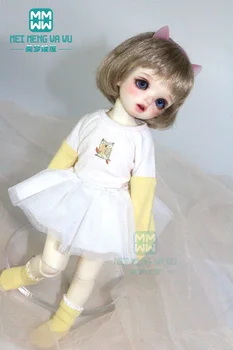 Одежда для кукол BJD 28 см-30 см, аксессуары для кукол 1/6 MYOU YOSD, спортивный костюм из трех предметов, розовый, красный, черный, желтый