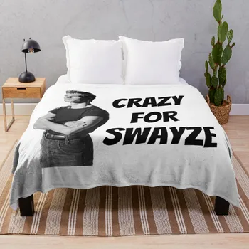 Одеяло Crazy for Swayze, мохнатое одеяло, велюровое дизайнерское одеяло, убирающееся и откидывающееся одеяло для дивана