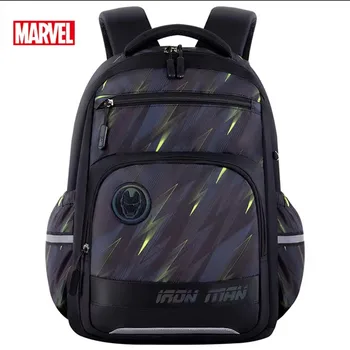 Оригинальные Новые школьные сумки Disney для мальчиков, ортопедический рюкзак на плечо для учащихся начальной школы, Железный Человек-паук, Капитан Америка, Mochila